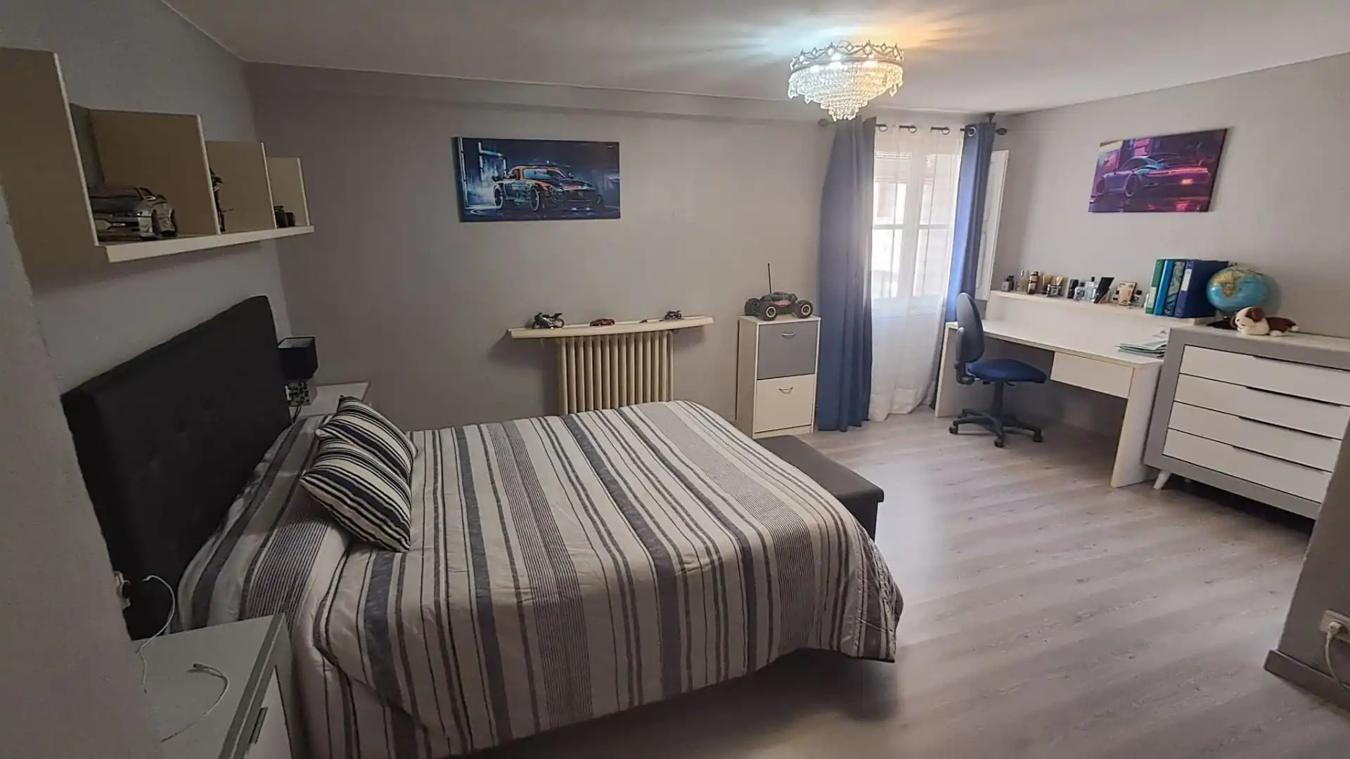 Schlafzimmer von Haus oder Chalet zum Verkauf in Pueyo de Santa Cruz mit Klimaanlage, Heizung und Privatgarten