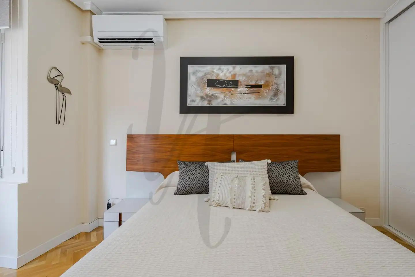 Schlafzimmer von Wohnung zum Verkauf in Madrid mit Klimaanlage, Heizung und Parkett