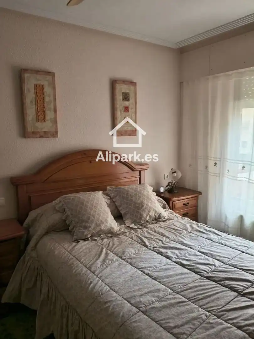 Bedroom of Flat for rent in Alicante / Alacant  with Heating, Terrace and Swimming Pool