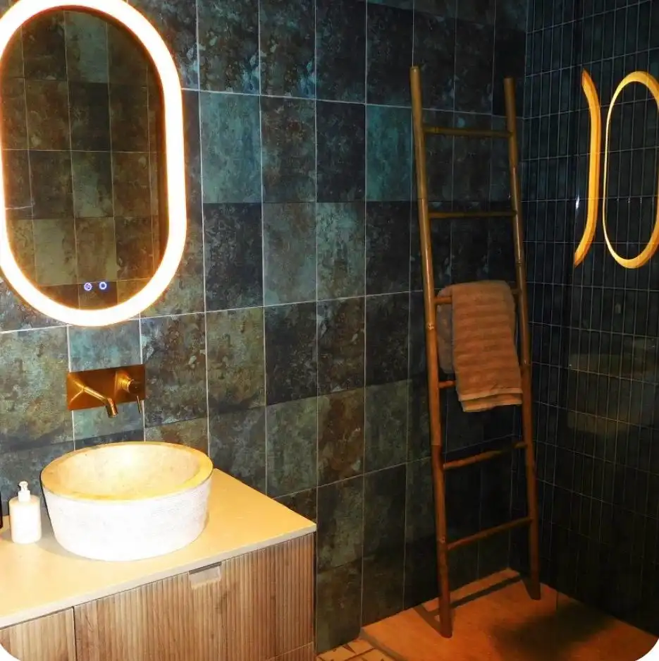 Badezimmer von Wohnung zum Verkauf in Torrevieja mit Klimaanlage, Heizung und Privatgarten