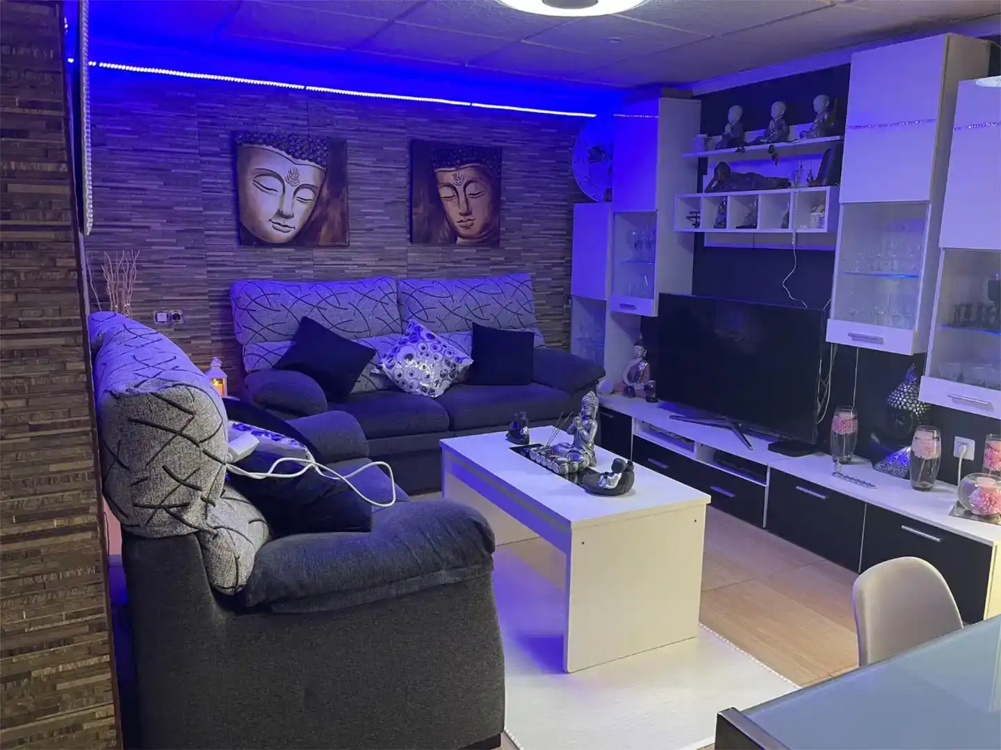 Sala de estar de Piso en venta en Jávea / Xàbia con Aire acondicionado, Amueblado y Balcón