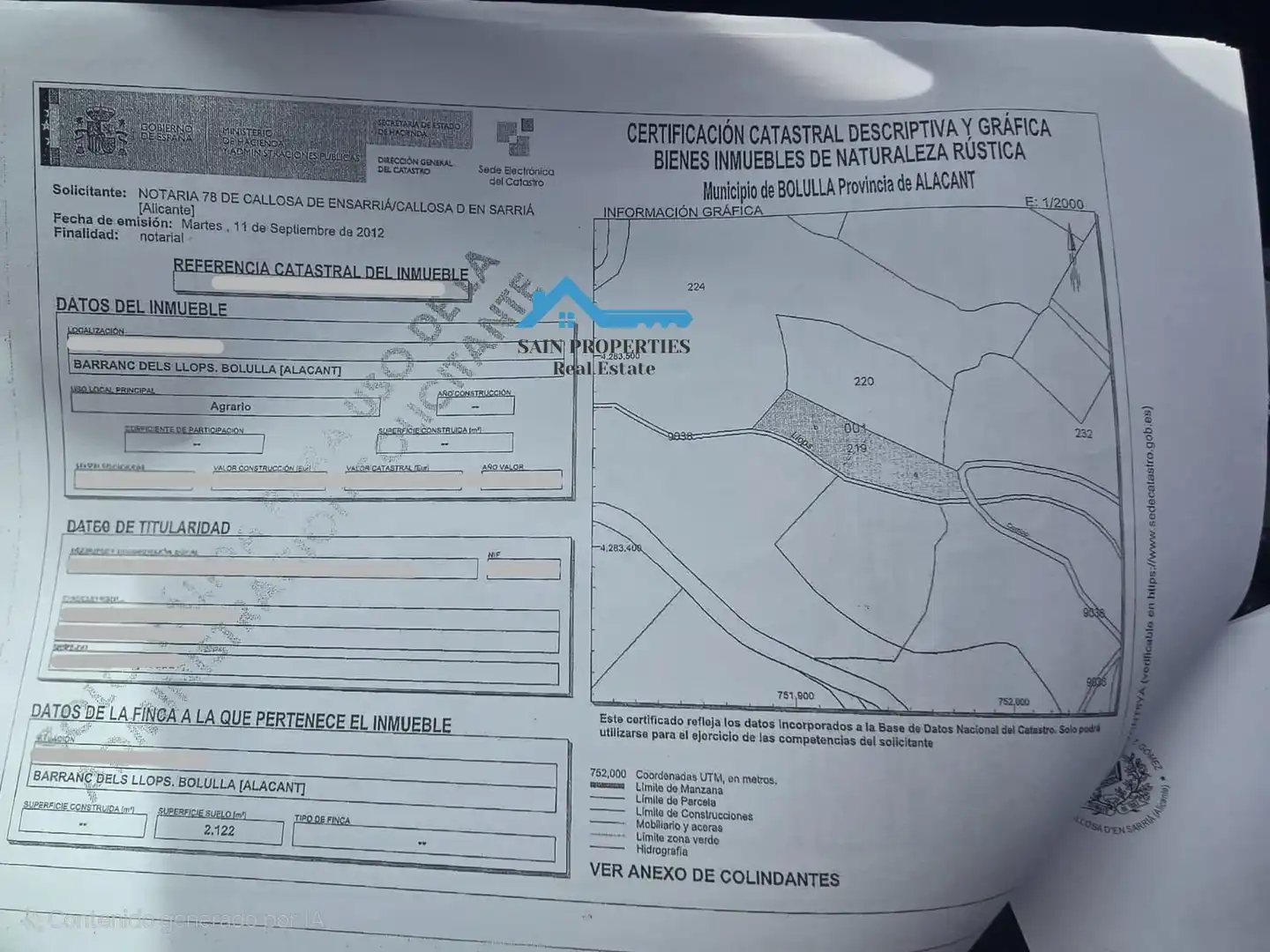 Rustikales Grundstück zum Verkauf in Bolulla, imagen 16