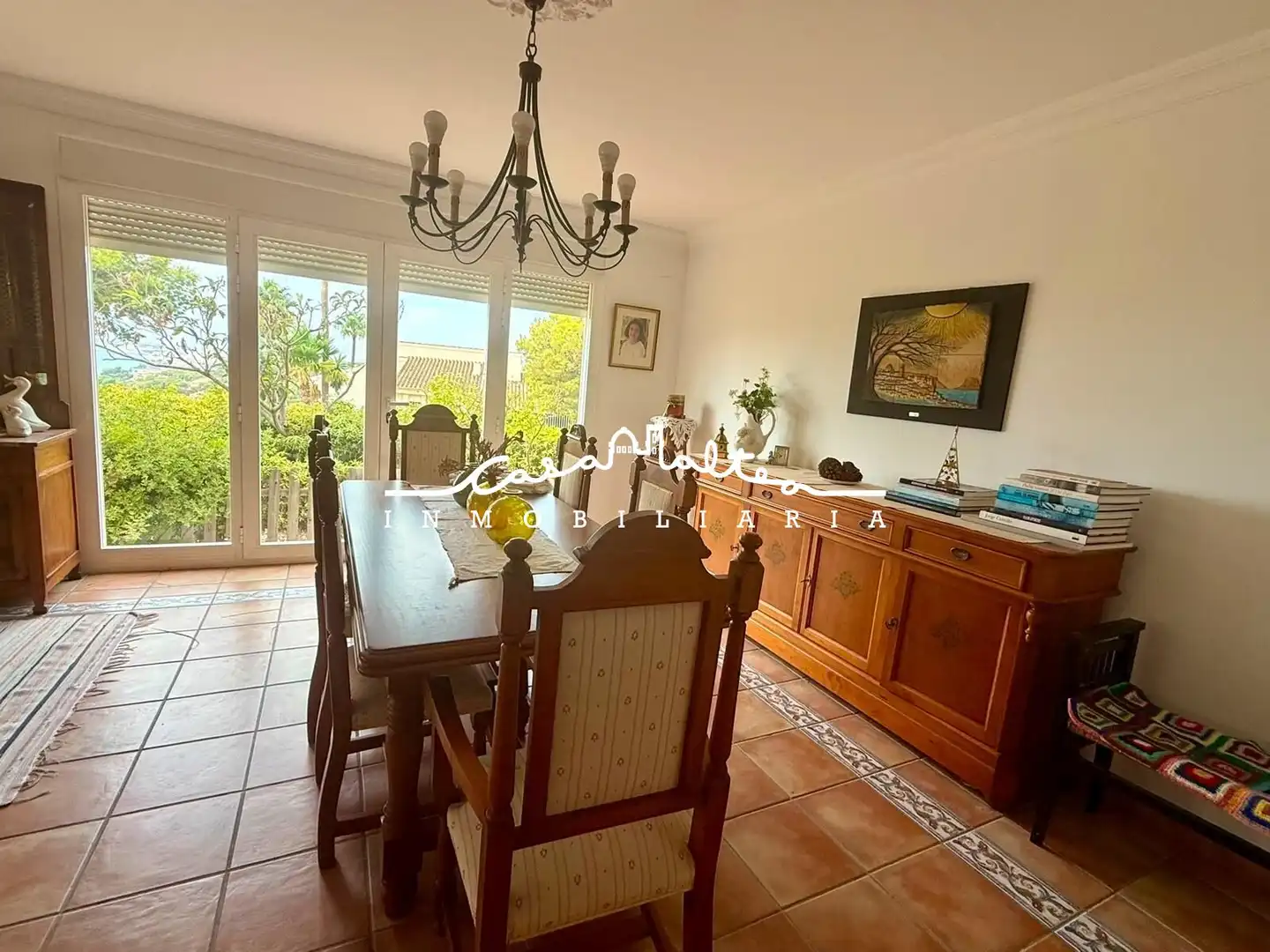 Comedor de Casa o chalet de alquiler en Altea con Calefacción, Jardín privado y Terraza
