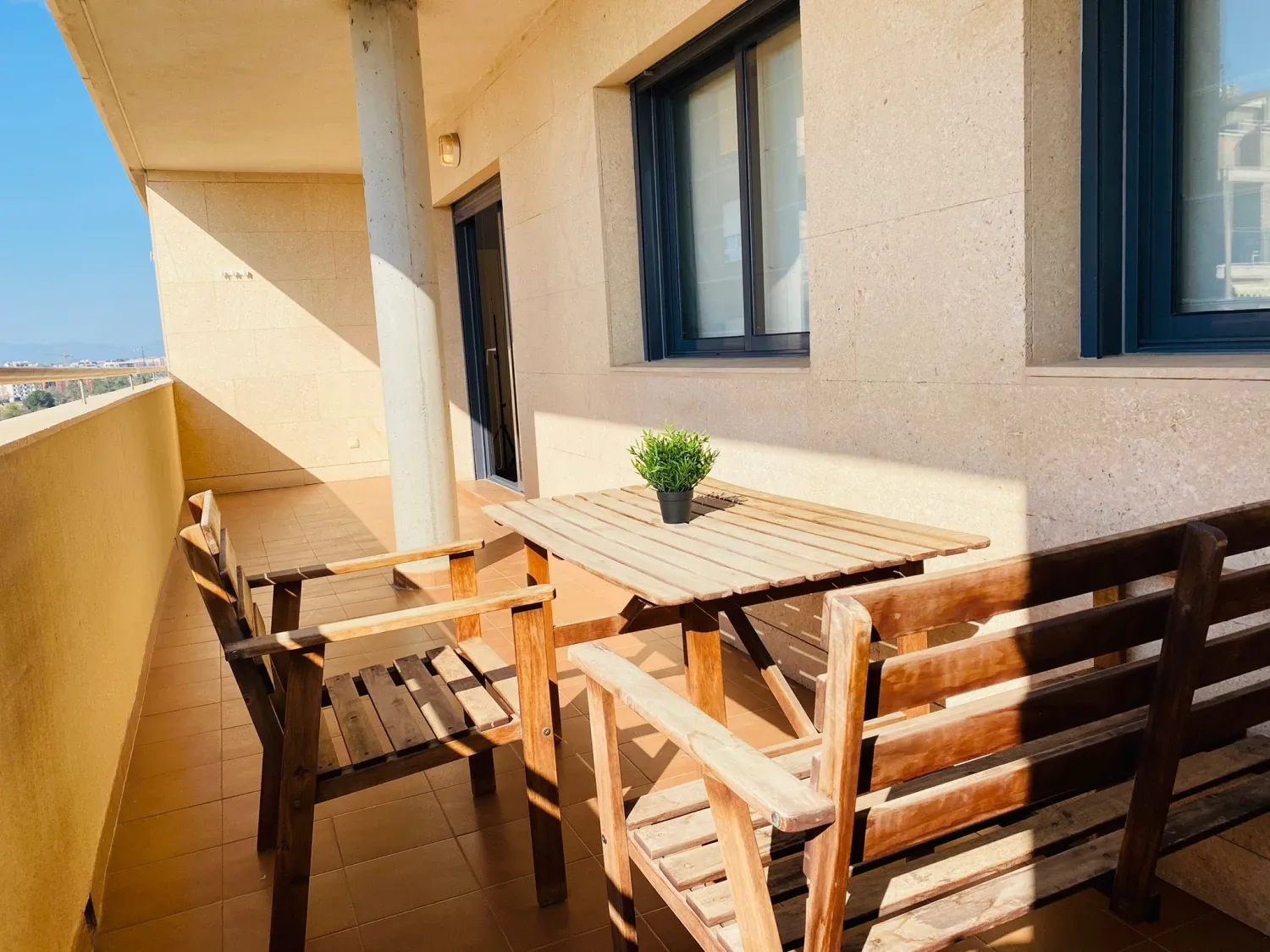 Terrace of Flat for sale in  Murcia Capital  with Air Conditioner, Terrace and Washing machine