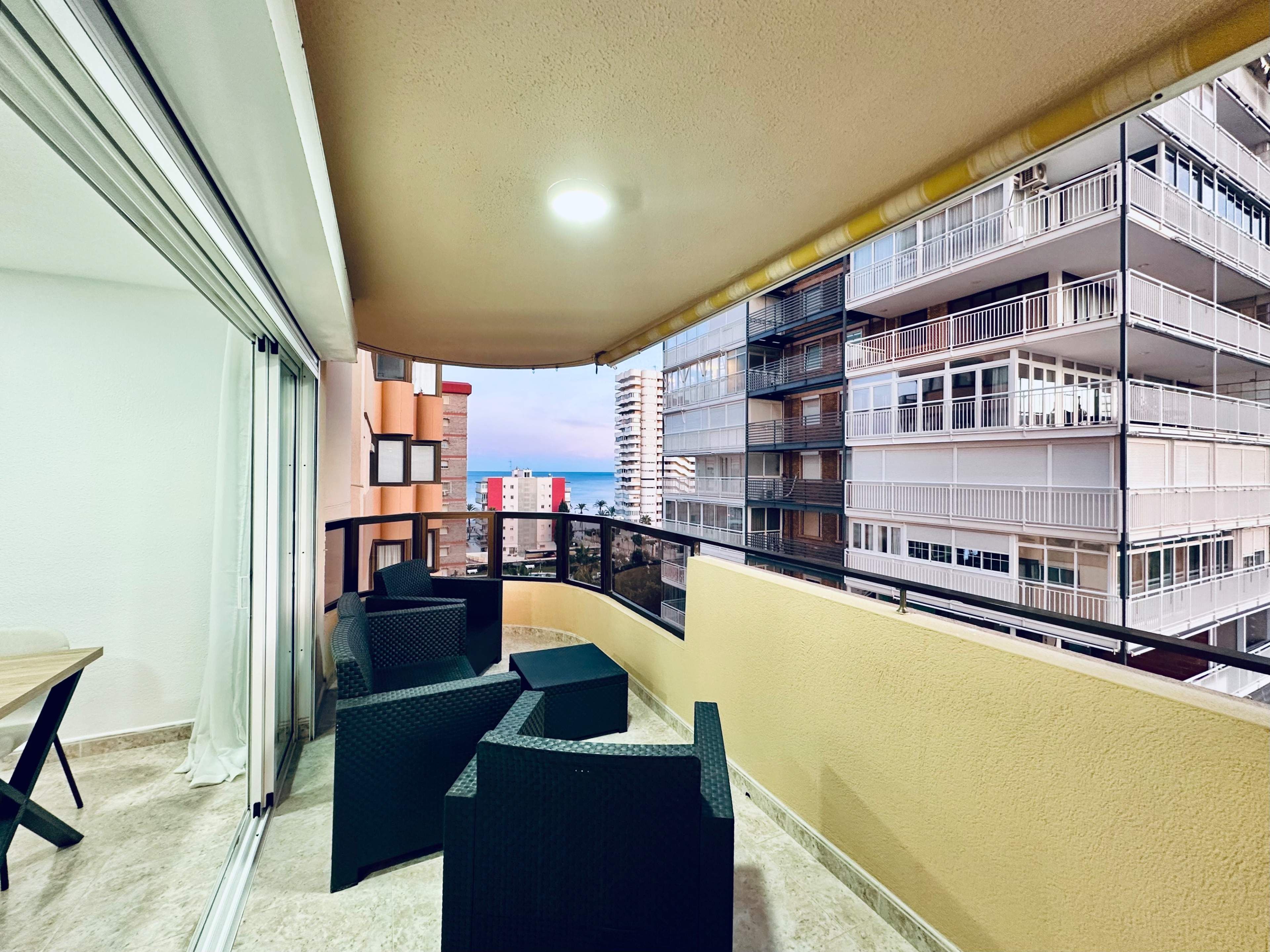 Balcony of Flat to rent in Alicante / Alacant  with Air Conditioner, Heating and Private garden
