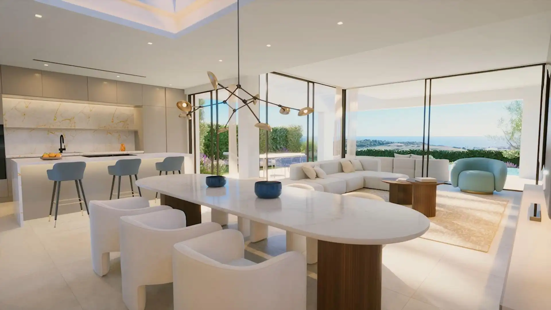 Sala d'estar de Casa o xalet en venda en Estepona amb Aire condicionat, Calefacció i Jardí privat
