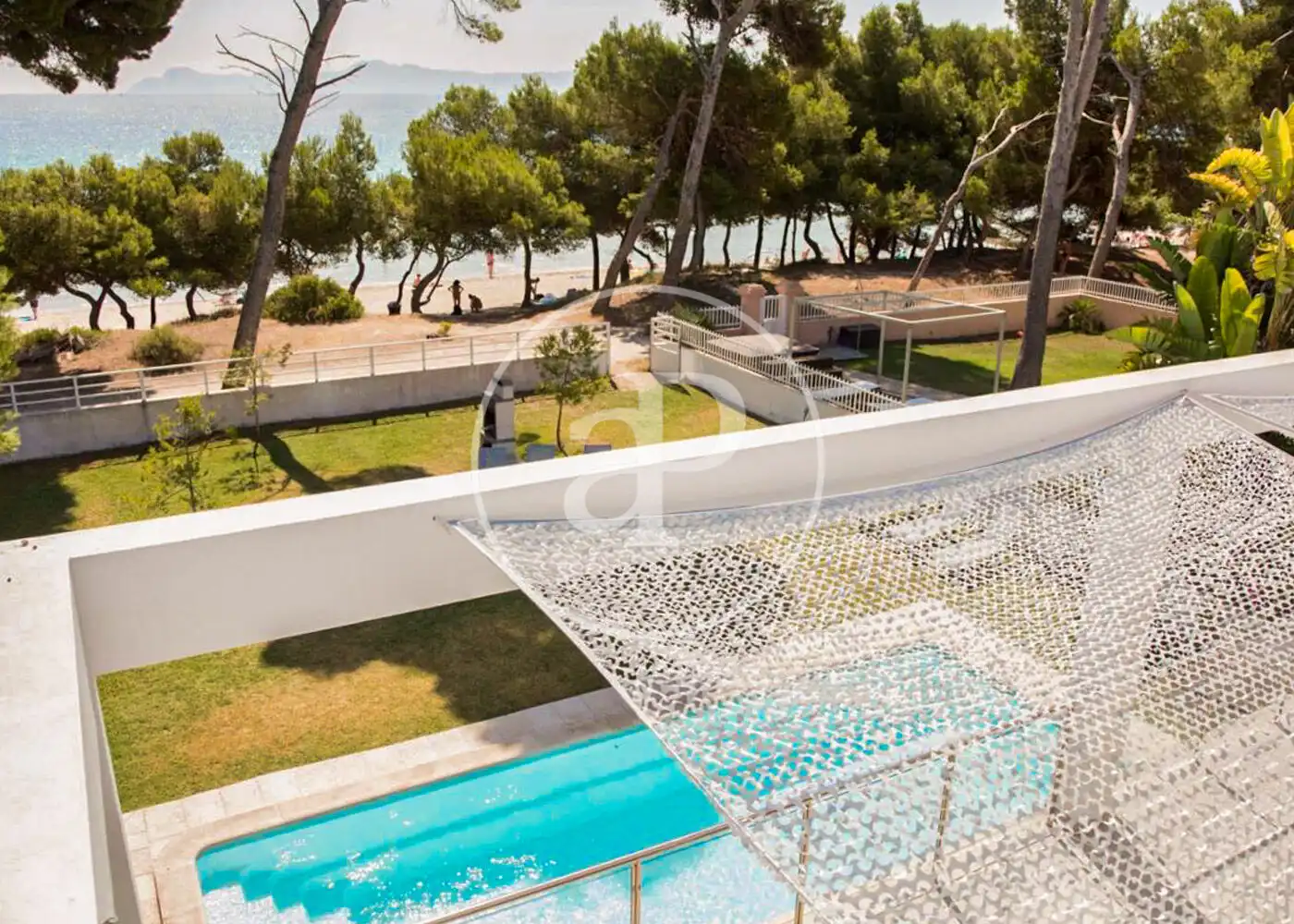 Garden of Houses for rent in Alcúdia  with Air Conditioner, Heating and Private garden