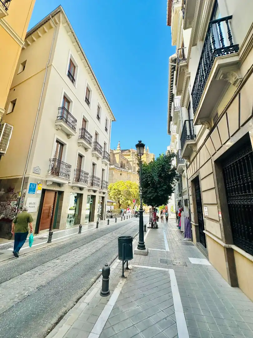 Exterior view of Study for rent in Granada  with Air Conditioner, Heating and Parquet flooring