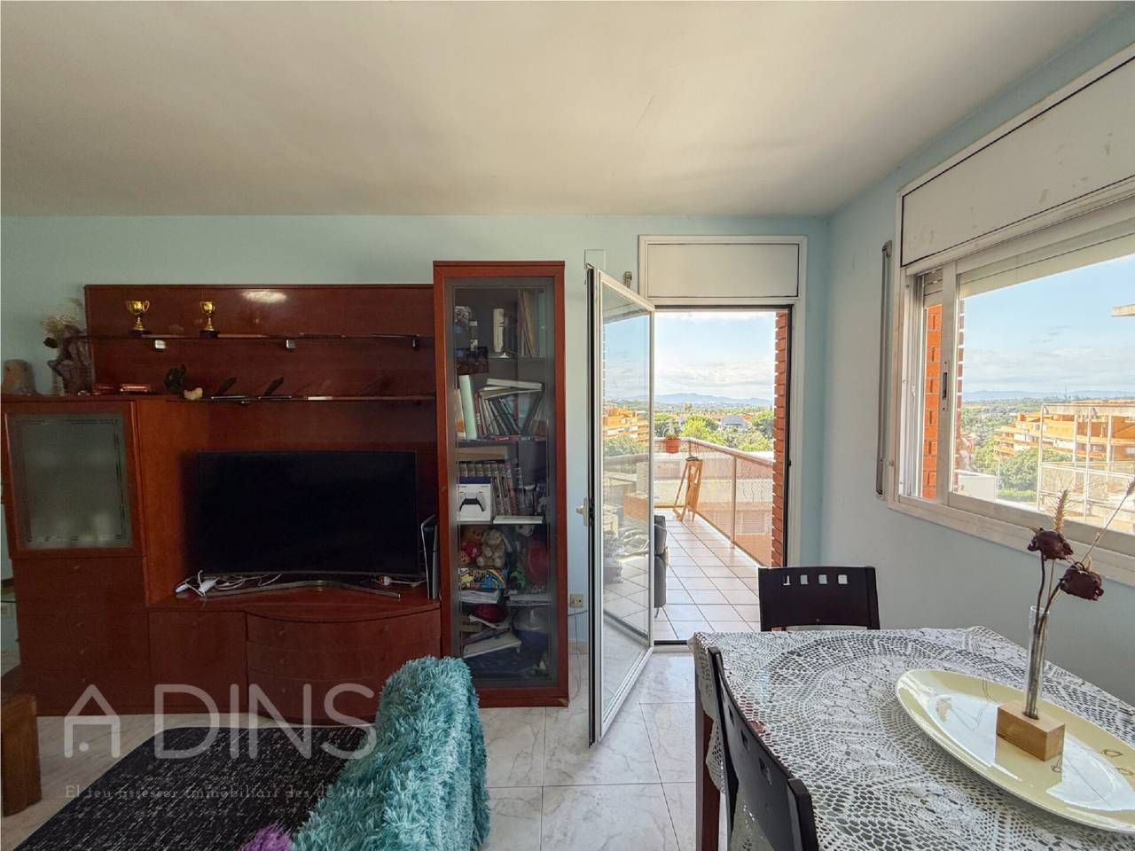 Sala de estar de Piso en venta en Caldes de Montbui con Calefacción y Terraza