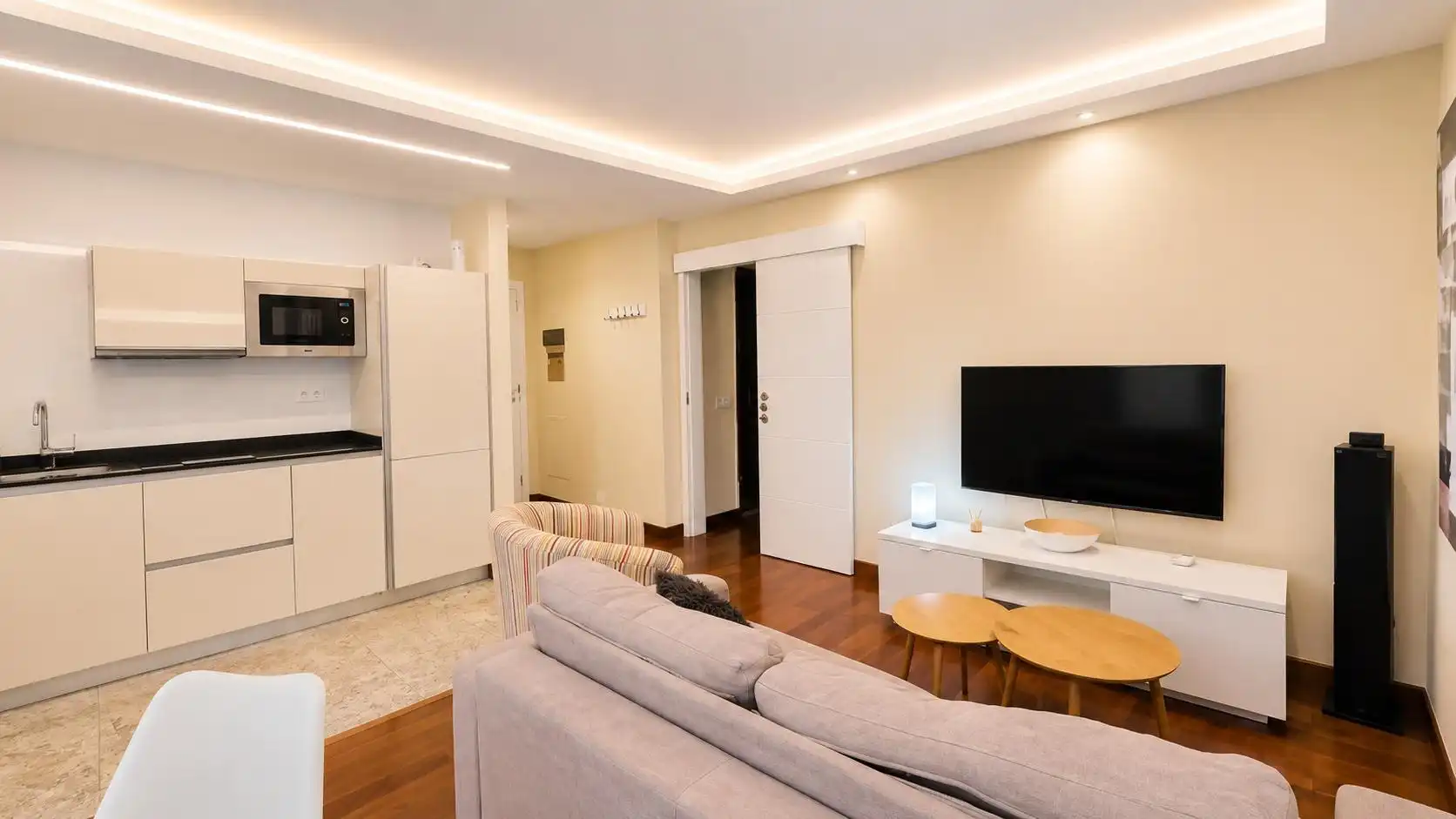 Wohnzimmer von Wohnung zur Miete in Las Palmas de Gran Canaria mit Klimaanlage, Heizung und Möbliert