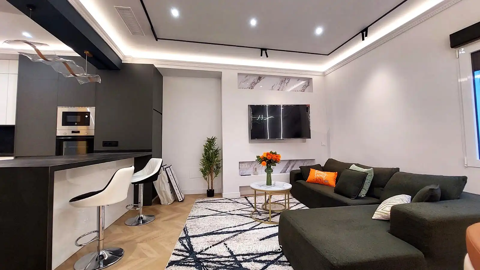 Sala de estar de Piso en venta en Madrid con Amueblado