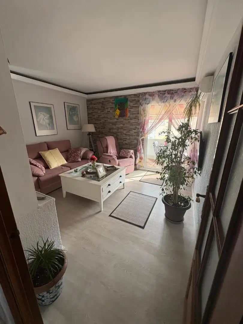 Living room of Flat for sale in Jerez de la Frontera  with Air Conditioner, Parquet flooring and Terrace