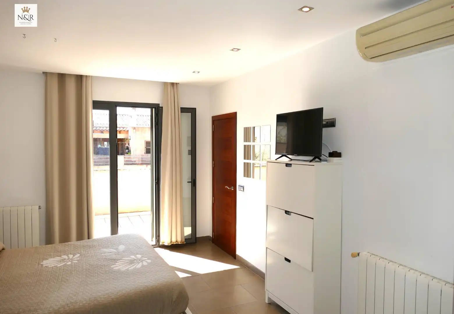 Schlafzimmer von Haus oder Chalet zur Miete in Binissalem mit Klimaanlage, Heizung und Privatgarten
