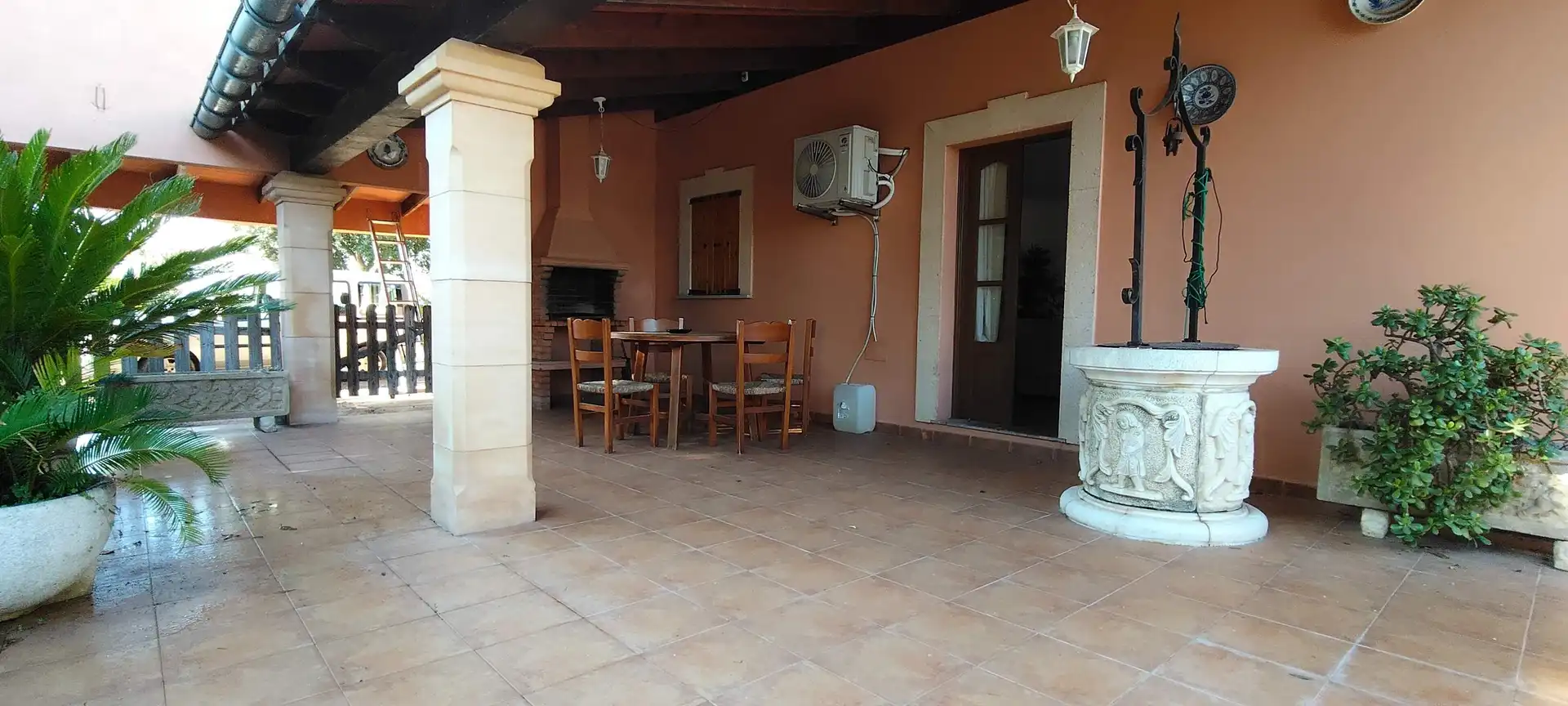 Terrassa de Finca rústica en venda en Inca amb Aire condicionat, Jardí privat i Piscina