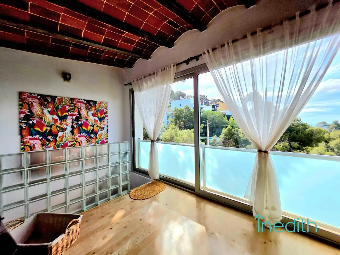 Balcony of Houses for sale in Castelldefels  with Air Conditioner, Heating and Private garden