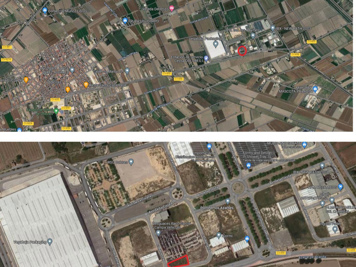 Terreno industrial en venta en Dolores