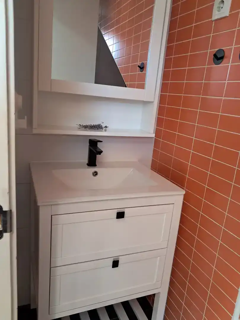 Badezimmer von Wohnung zur Miete in Torrejón de Ardoz mit Klimaanlage, Privatgarten und Parkett