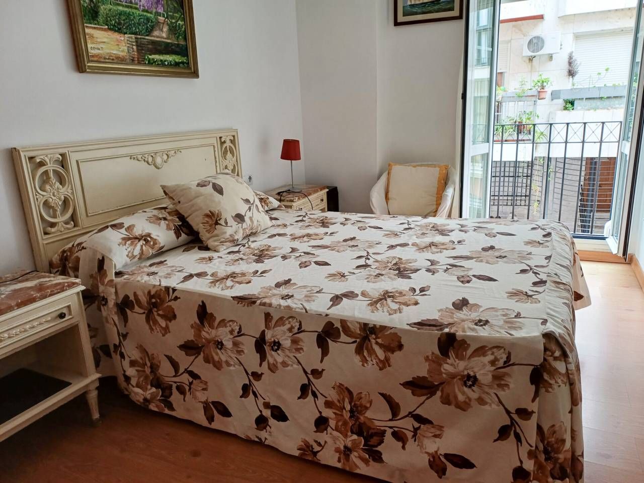 Bedroom of Flat for sale in  Huelva Capital  with Air Conditioner, Furnished and Balcony