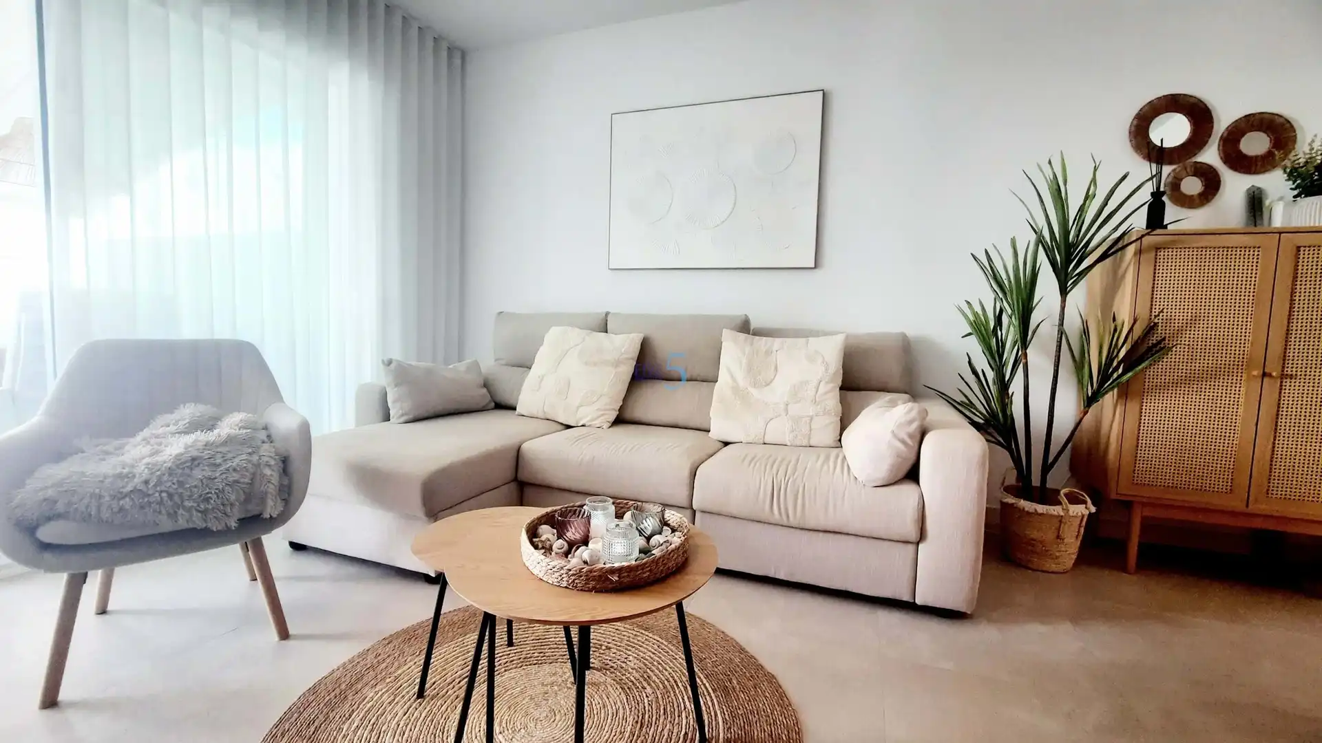 Sala de estar de Piso en venta en Pilar de la Horadada con Aire acondicionado, Terraza y Piscina