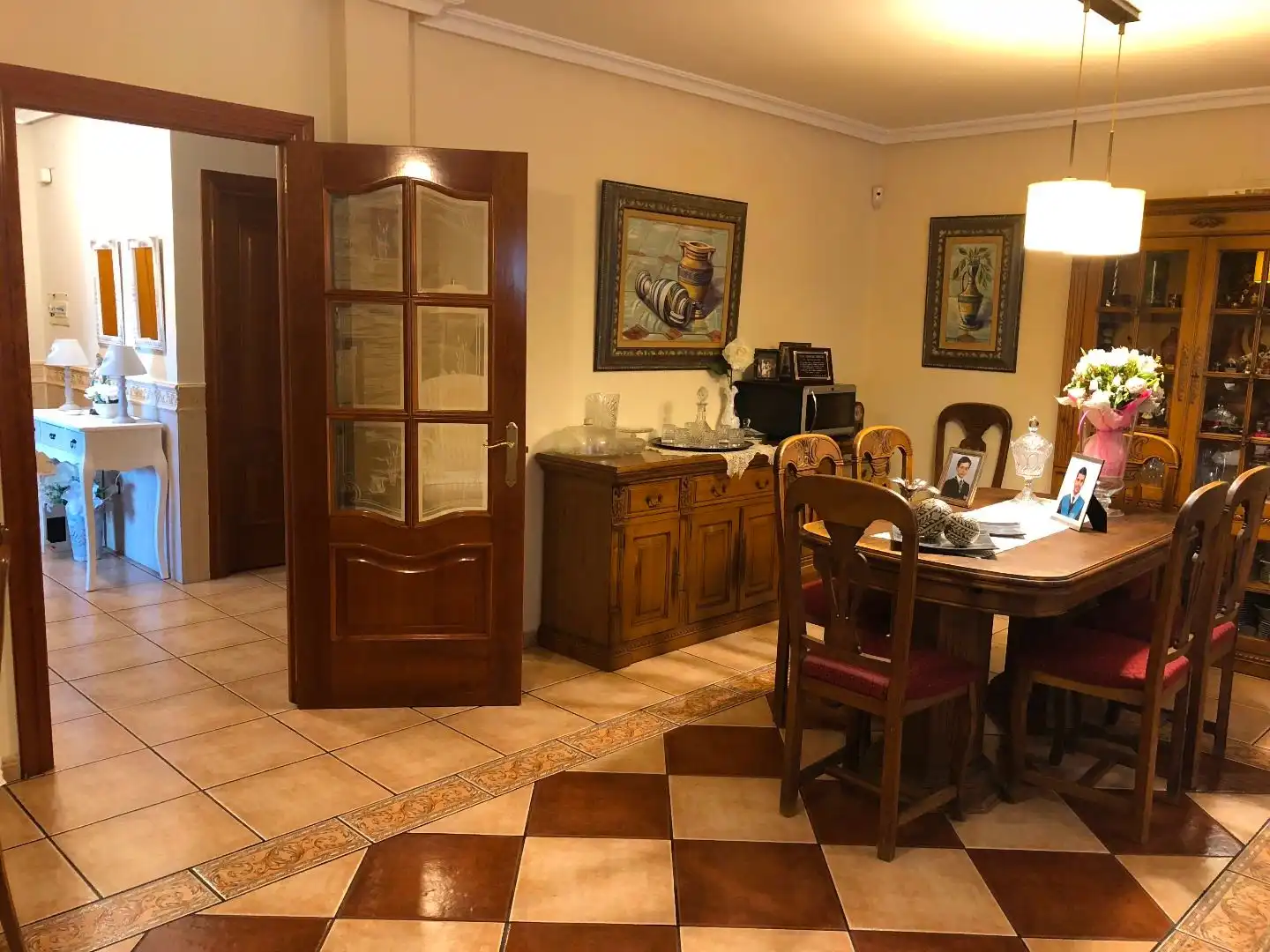 Dining room of Houses for sale in Alcázar de San Juan  with Air Conditioner, Heating and Private garden