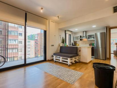 Sala d'estar de Pis de lloguer en  Barcelona Capital amb Aire condicionat, Calefacció i Moblat
