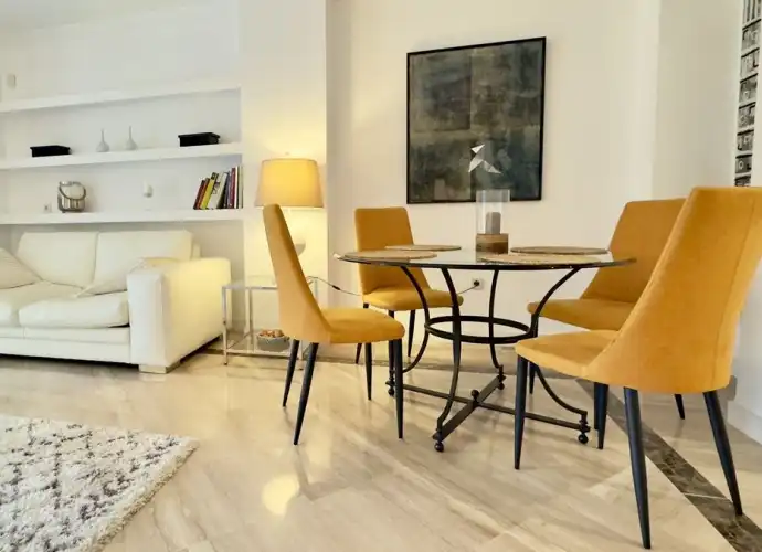 Dining room of Apartments for sale in Marbella  with Air Conditioner, Storage room and Furnished