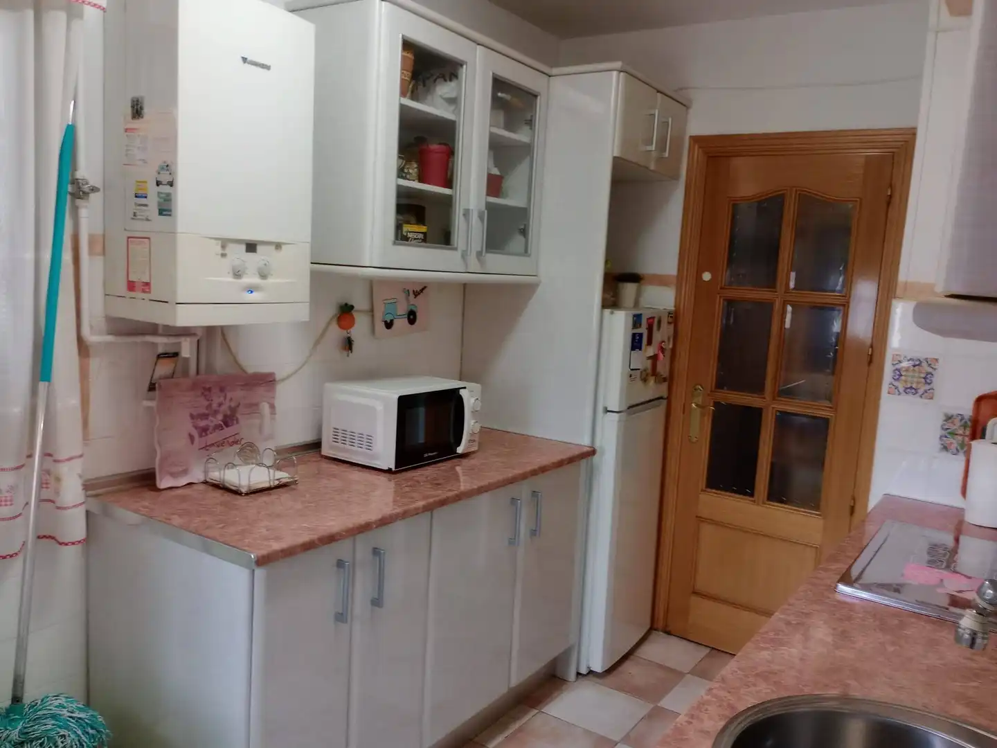 Kitchen of Flat for sale in  Madrid Capital  with Air Conditioner, Heating and Terrace