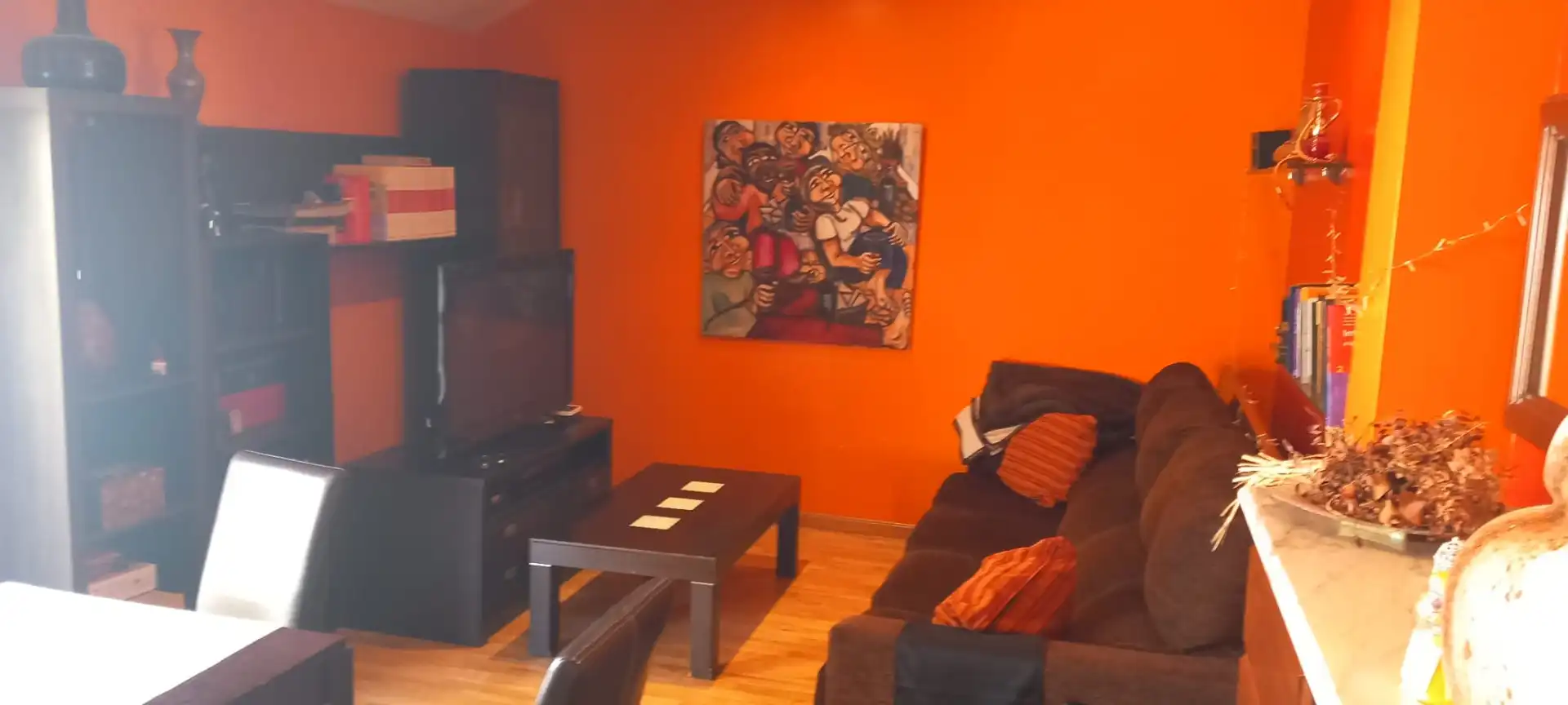 Wohnzimmer von Wohnung zum Verkauf in Catoira mit Privatgarten, Terrasse und Möbliert