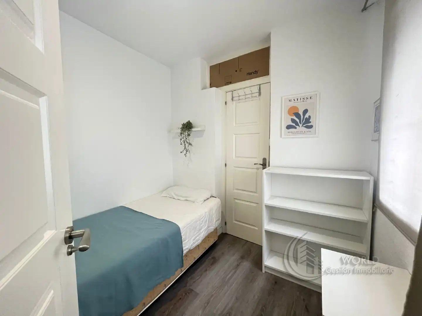 Schlafzimmer von Wohnung zur Miete in Madrid mit Klimaanlage, Heizung und Möbliert