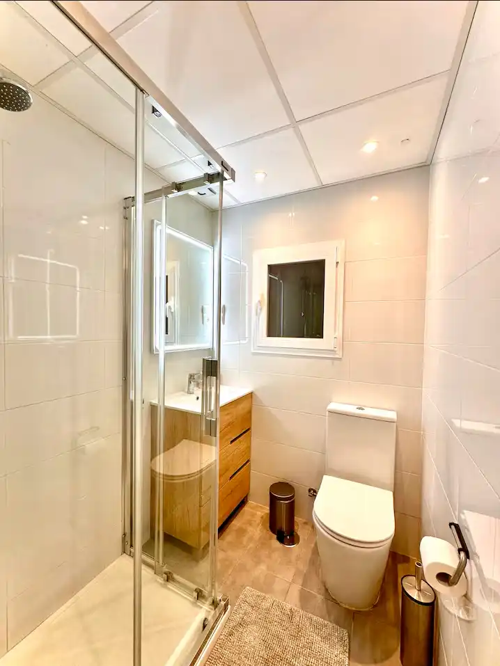 Bathroom of Flat for sale in Málaga  with Air Conditioner, Heating and Furnished