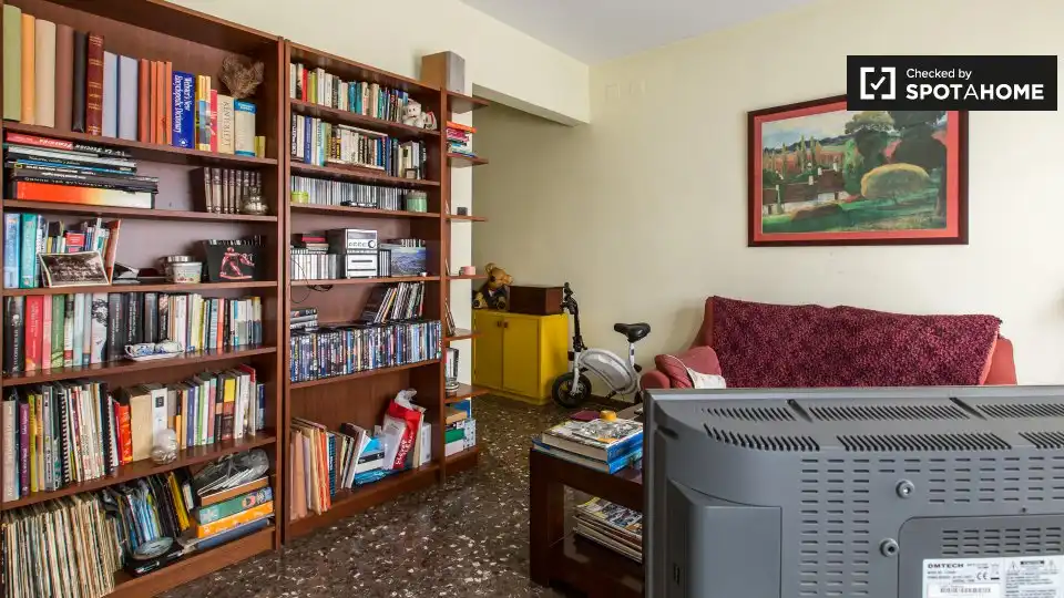 Living room of Flat for share in Barcelona  with Air Conditioner, Heating and Terrace