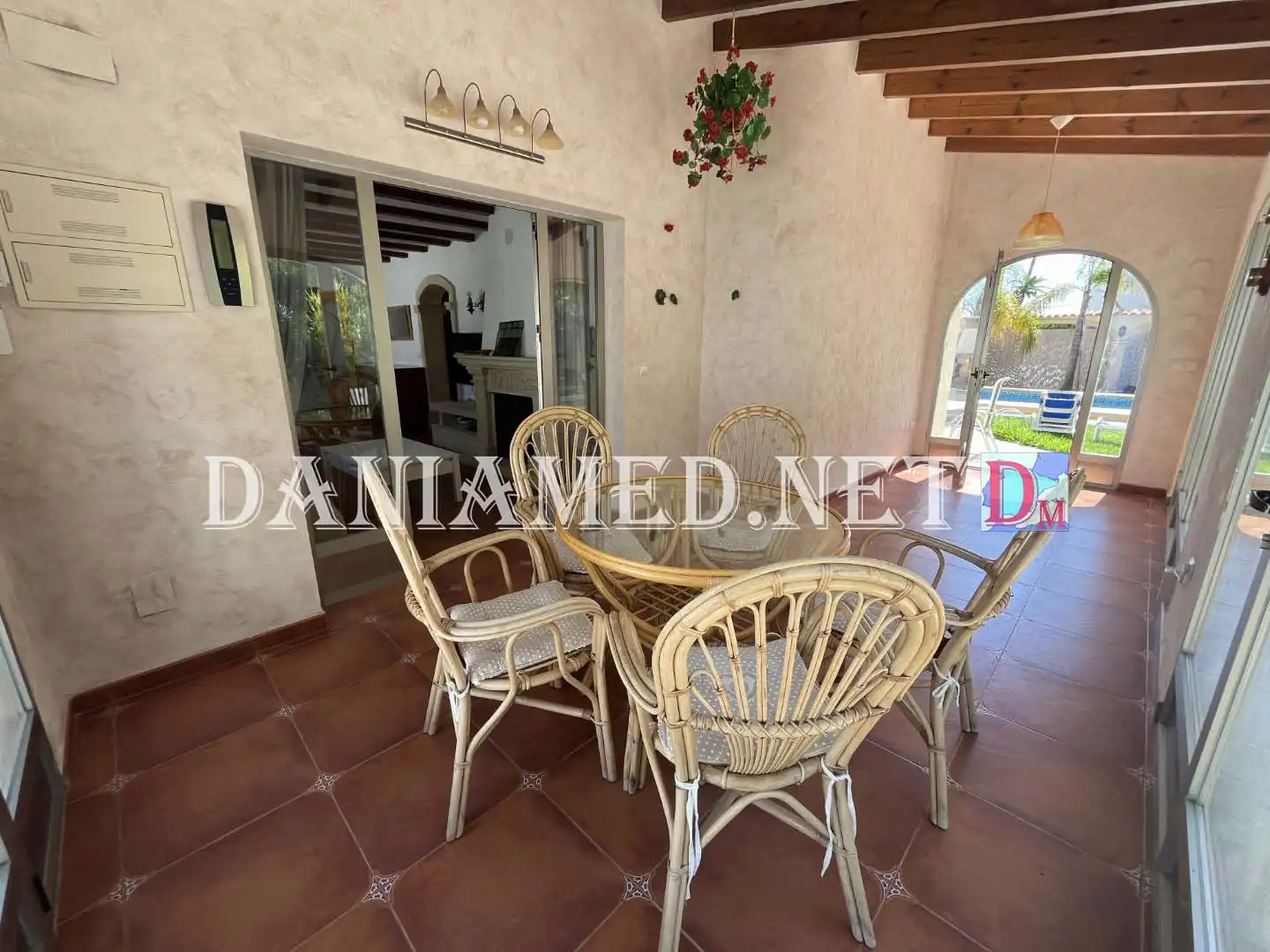 Terrasse von Haus oder Chalet zum Verkauf in Dénia mit Klimaanlage, Heizung und Privatgarten