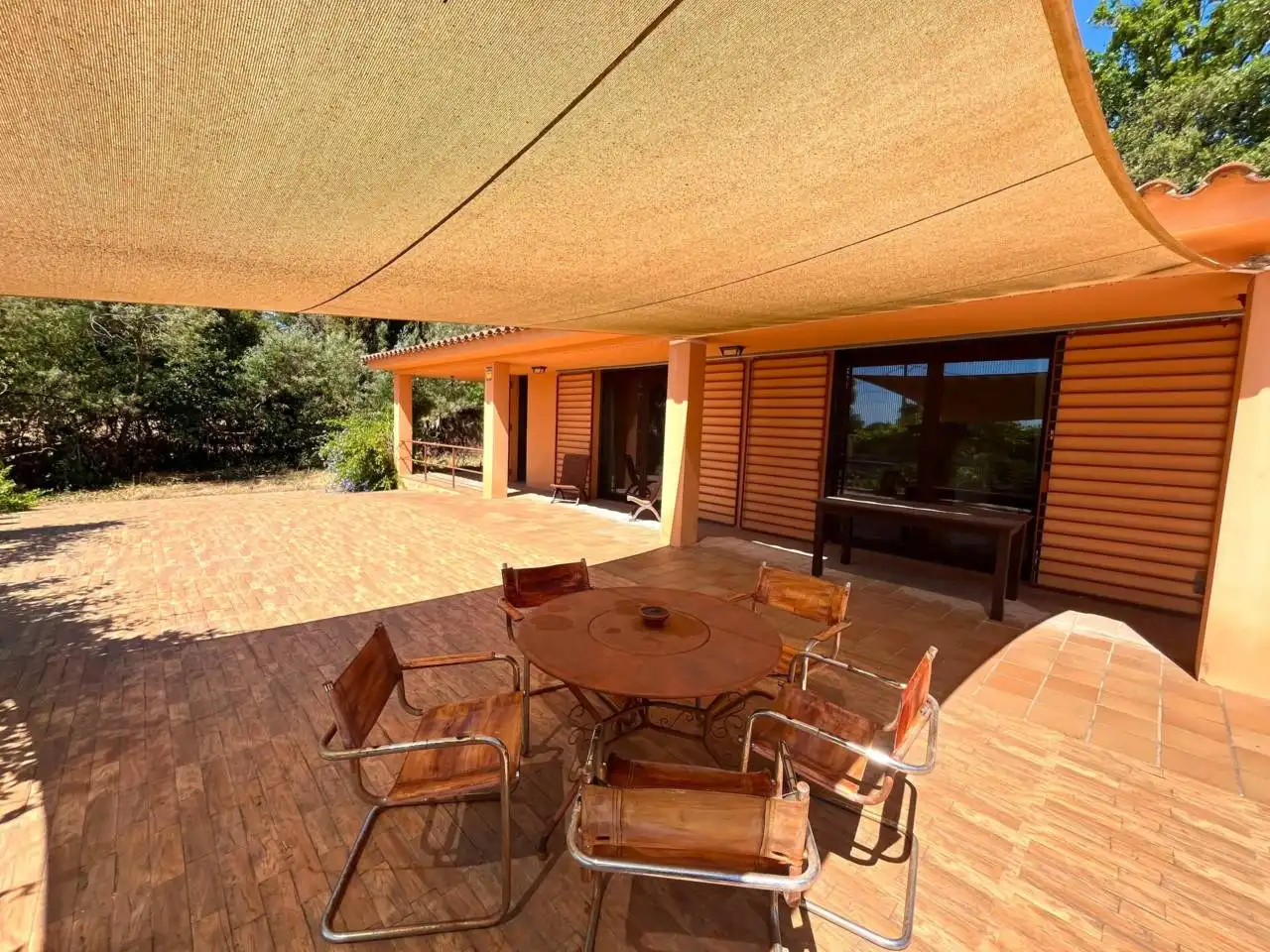 Terrasse von Haus oder Chalet zum Verkauf in Bescanó mit Klimaanlage, Heizung und Privatgarten