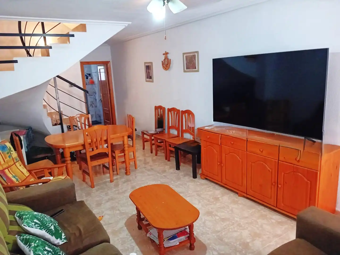 Sala de estar de Casa adosada en venta en Los Alcázares con Aire acondicionado, Amueblado y Horno