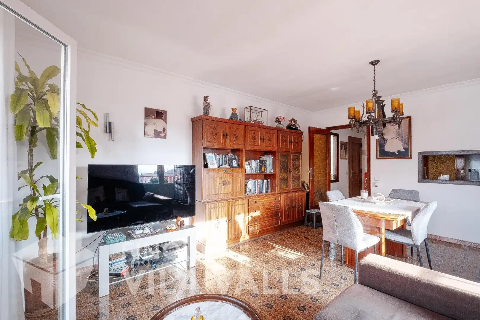 Sala de estar de Ático en venta en Sant Feliu de Codines con Terraza y Amueblado