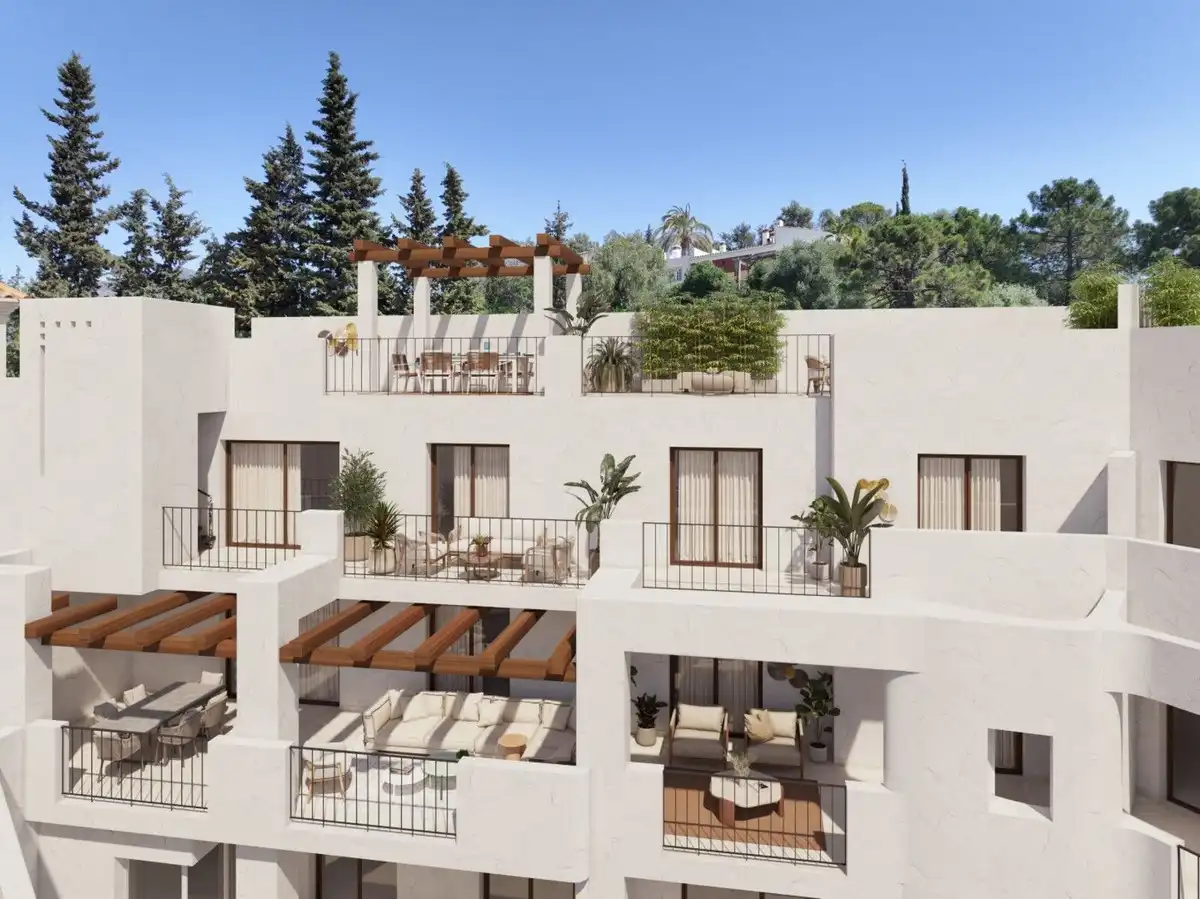 Terraza de Apartamento en venta en Benahavís con Aire acondicionado, Jardín privado y Terraza