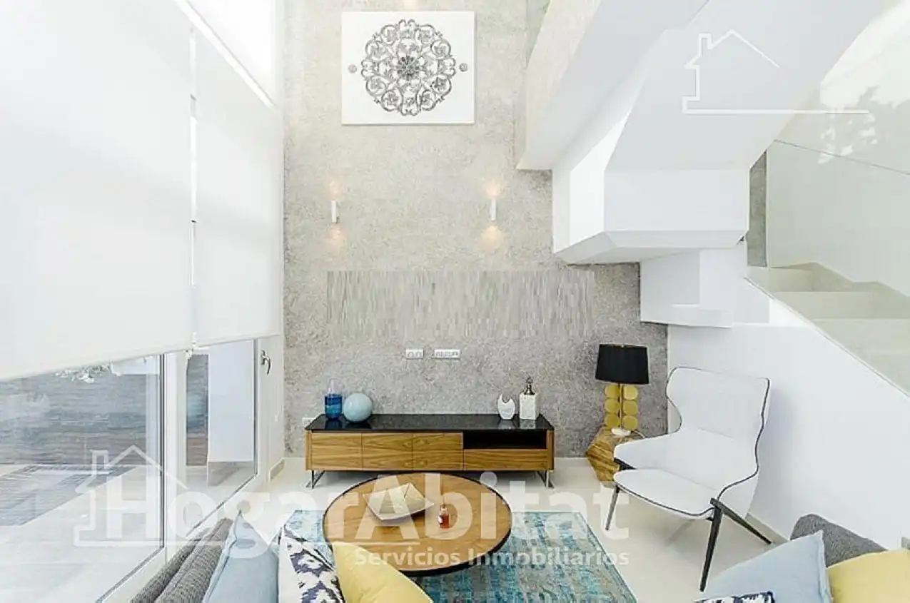 Living room of Houses for sale in Vera  with Parquet flooring, Terrace and Swimming Pool