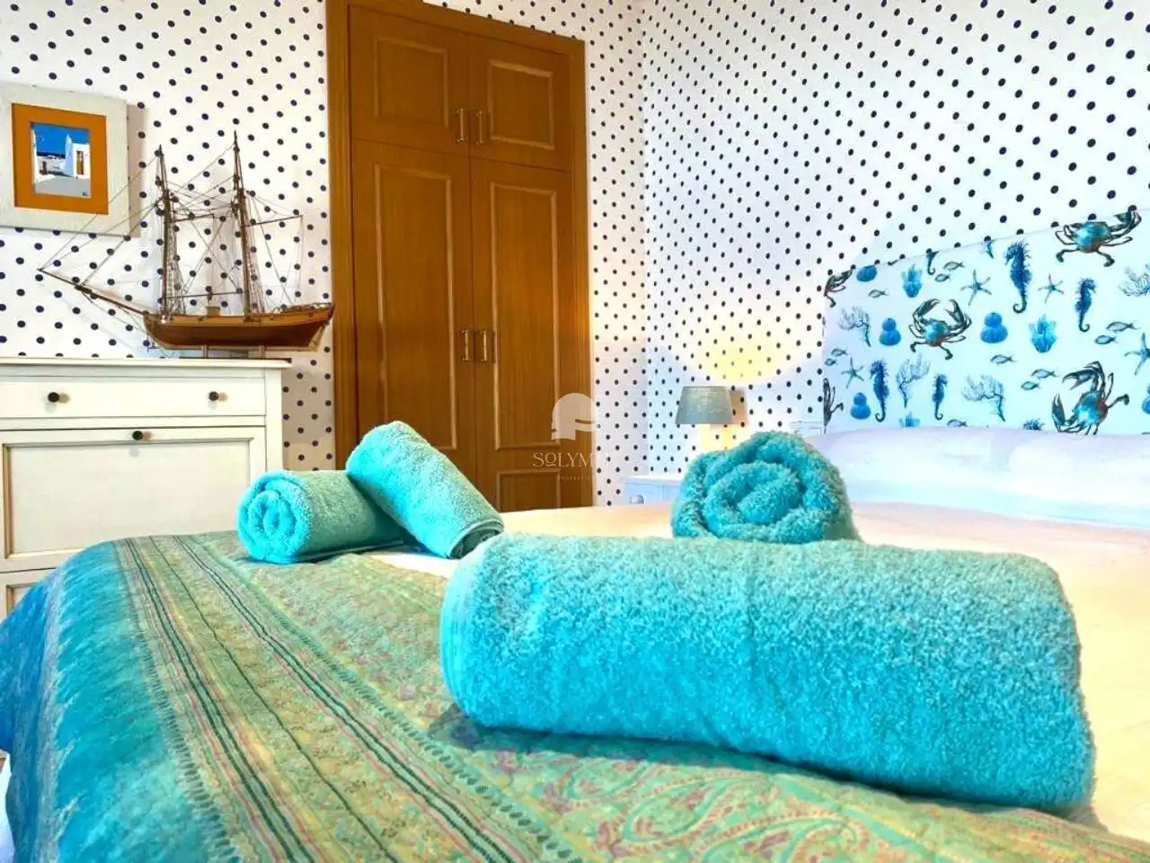 Bedroom of Flat for rent in Vélez-Málaga  with Air Conditioner, Terrace and Furnished