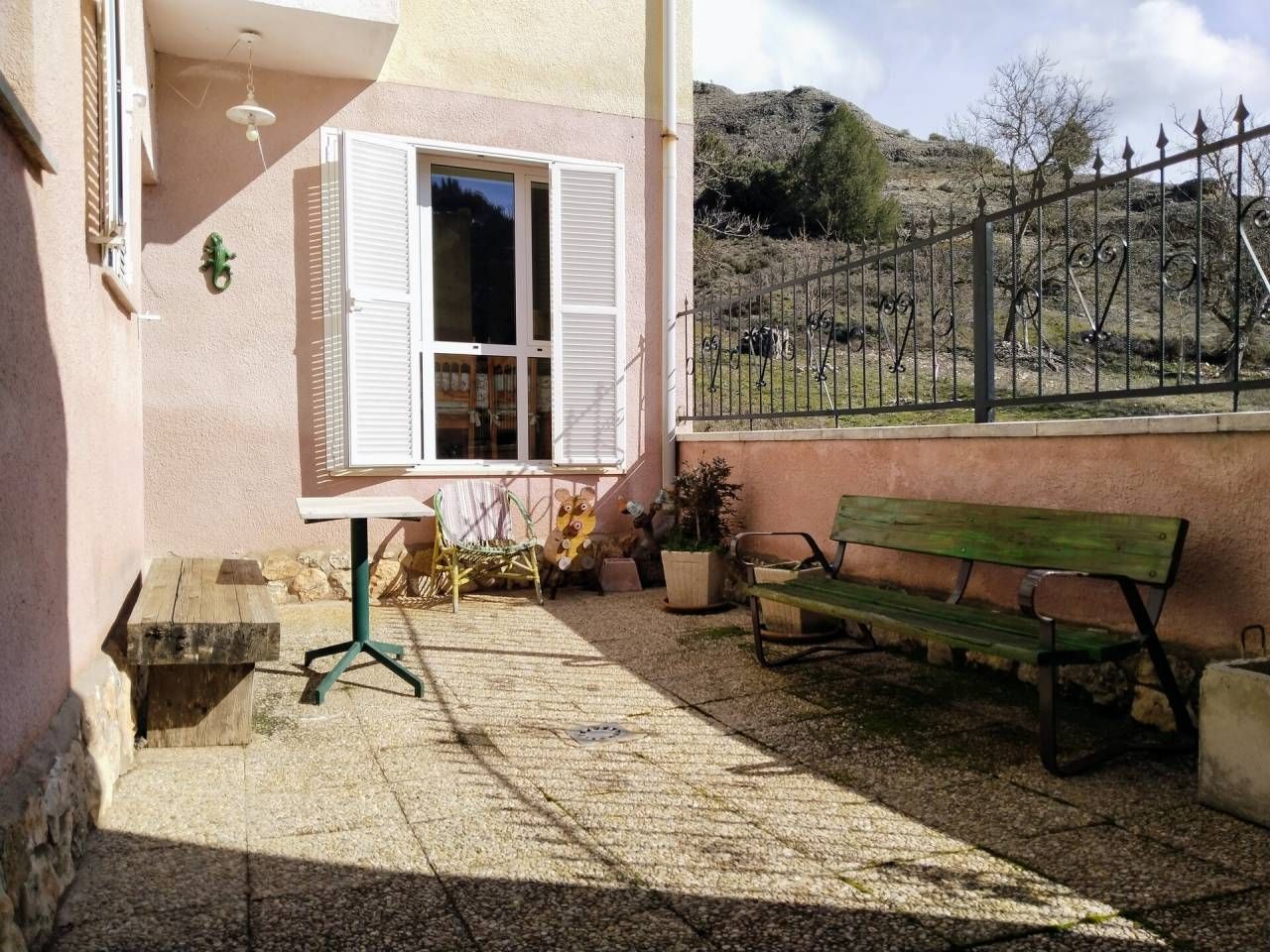 Terrace of Single-family semi-detached for sale in Covarrubias  with Heating, Private garden and Parquet flooring