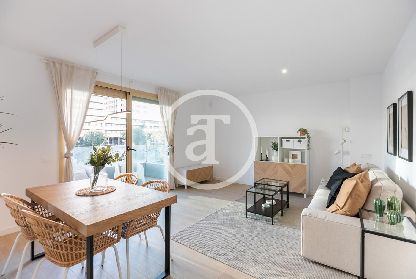 Exterior view of Flat to rent in Badalona  with Air Conditioner, Heating and Furnished