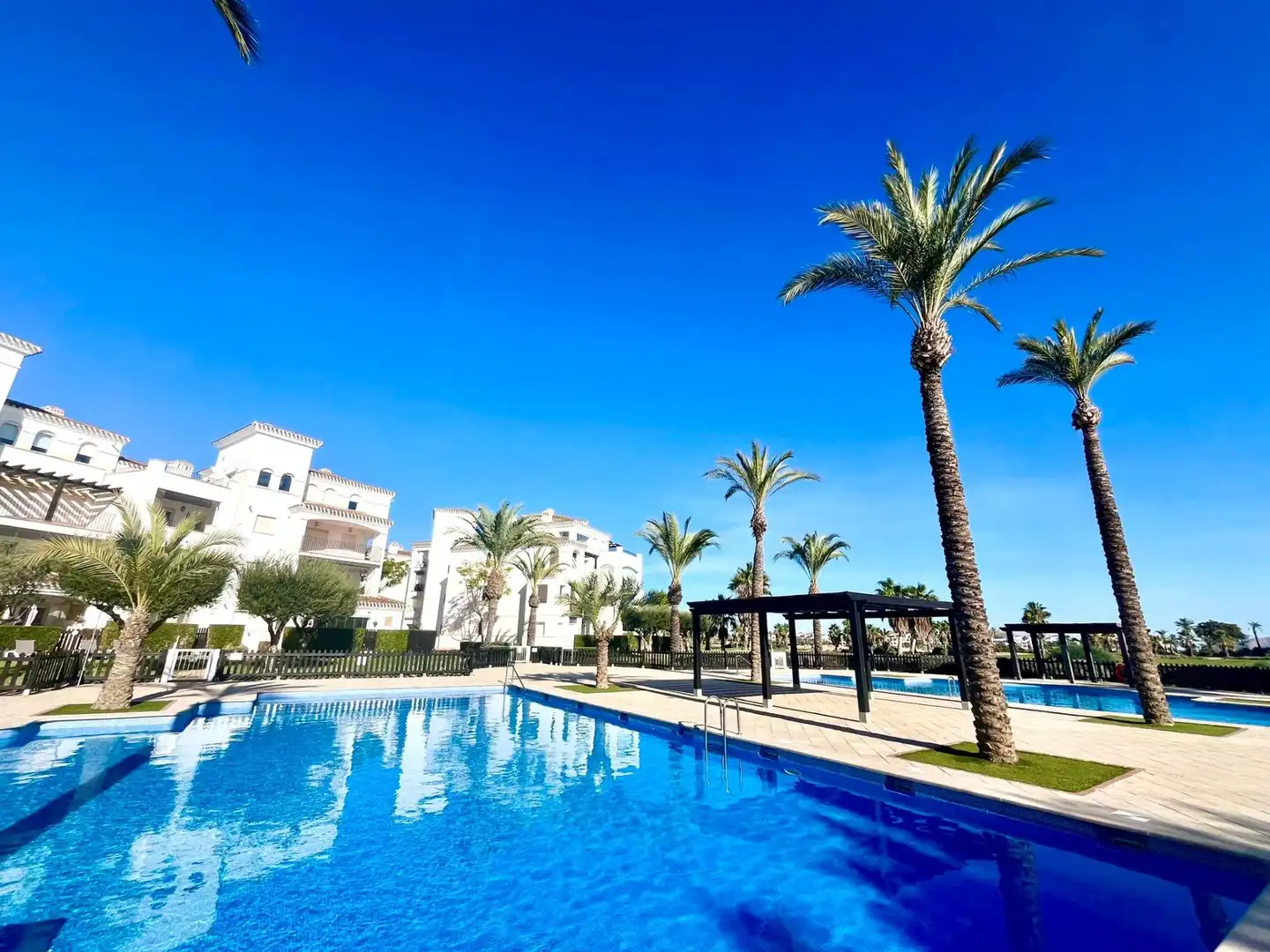 Swimming pool of Flat for sale in Torre-Pacheco  with Air Conditioner, Heating and Private garden