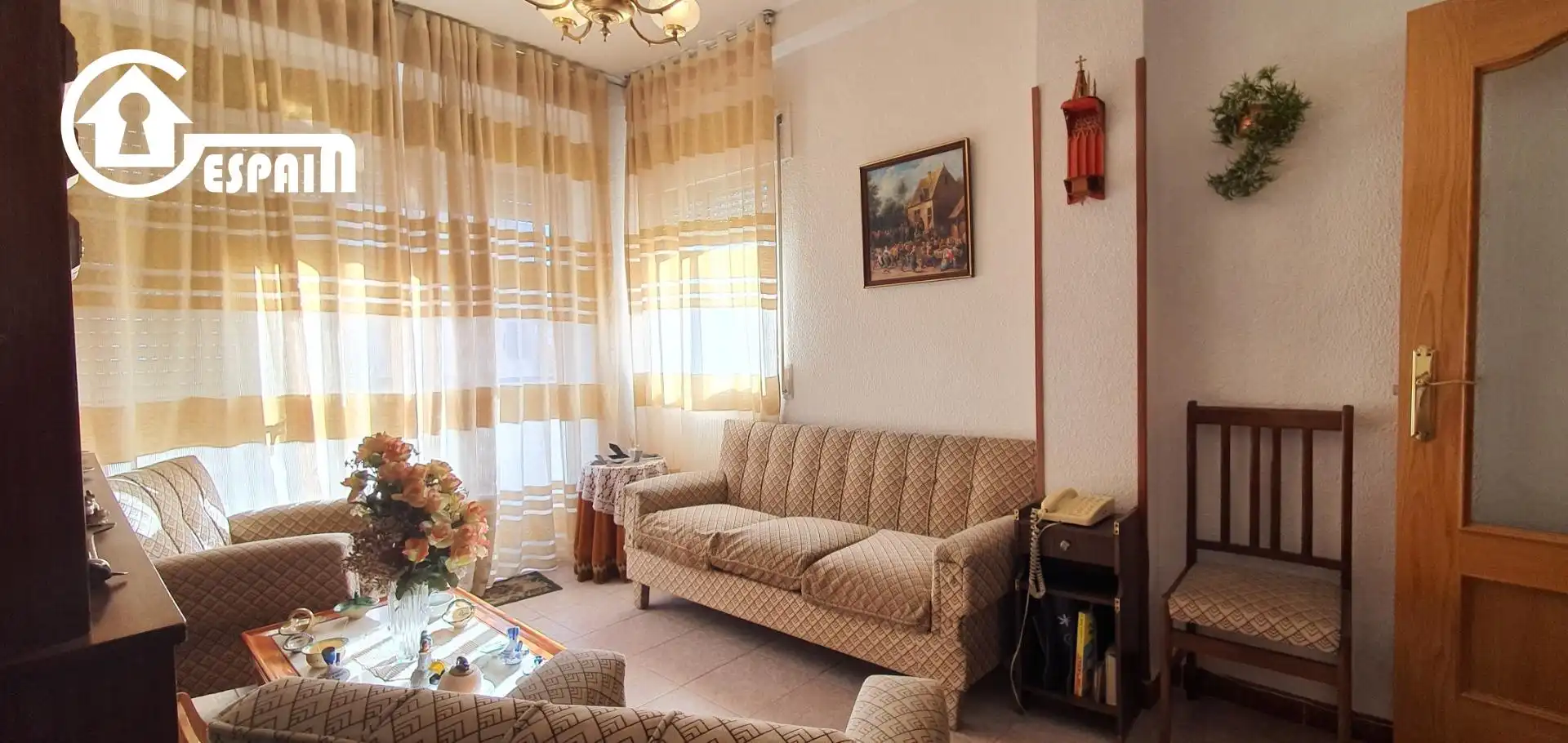 Sala de estar de Piso en venta en Madrid con Terraza