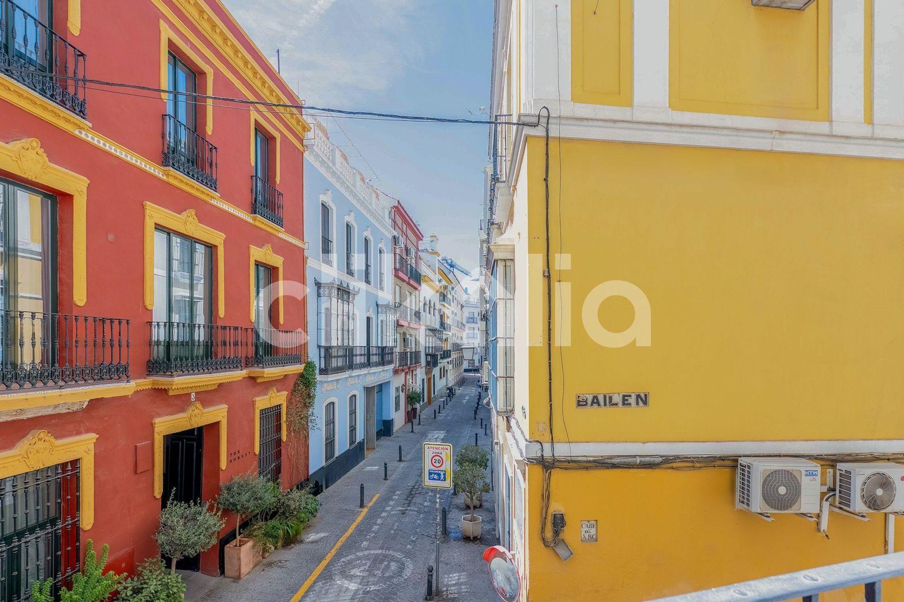 Exterior view of Flat for sale in  Sevilla Capital  with Air Conditioner, Storage room and Balcony