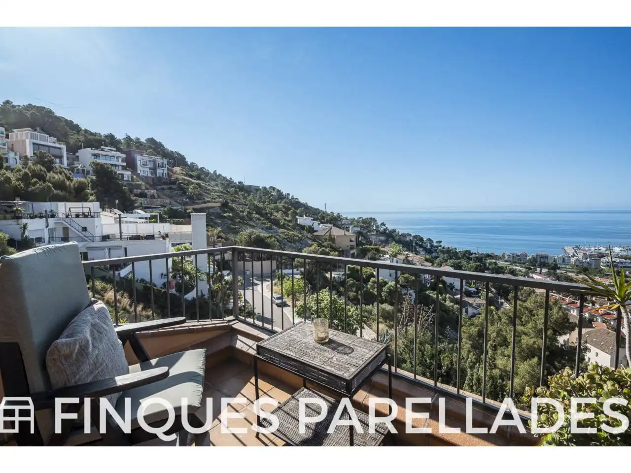 Balcony of Houses for sale in Sitges  with Terrace and Swimming Pool