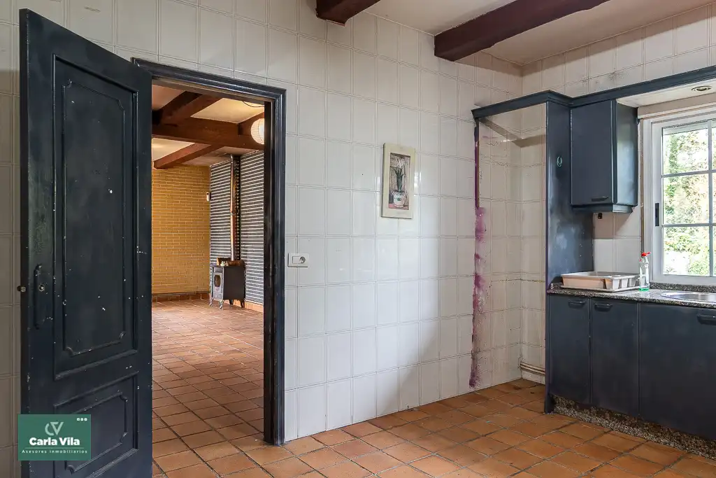 Cocina de Casa o chalet en venta en Lugo con Calefacción, Jardín privado y Parquet