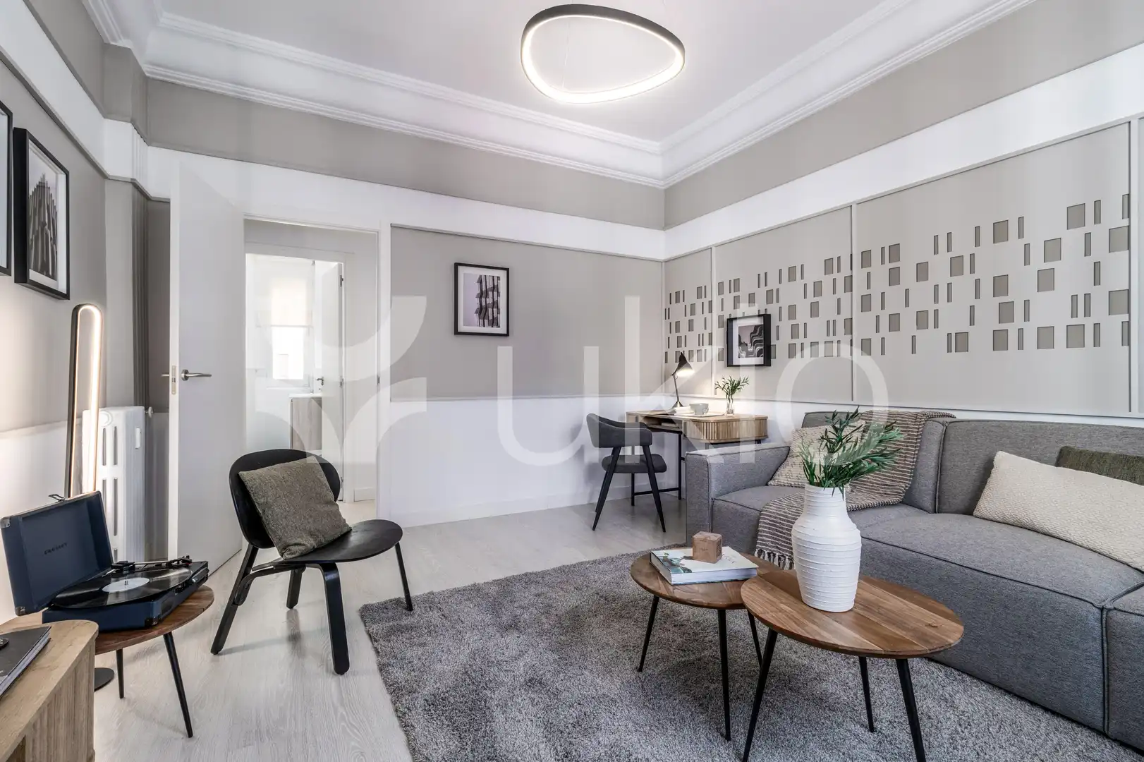 Sala d'estar de Apartament de lloguer en Madrid amb Aire condicionat, Calefacció i Terrassa