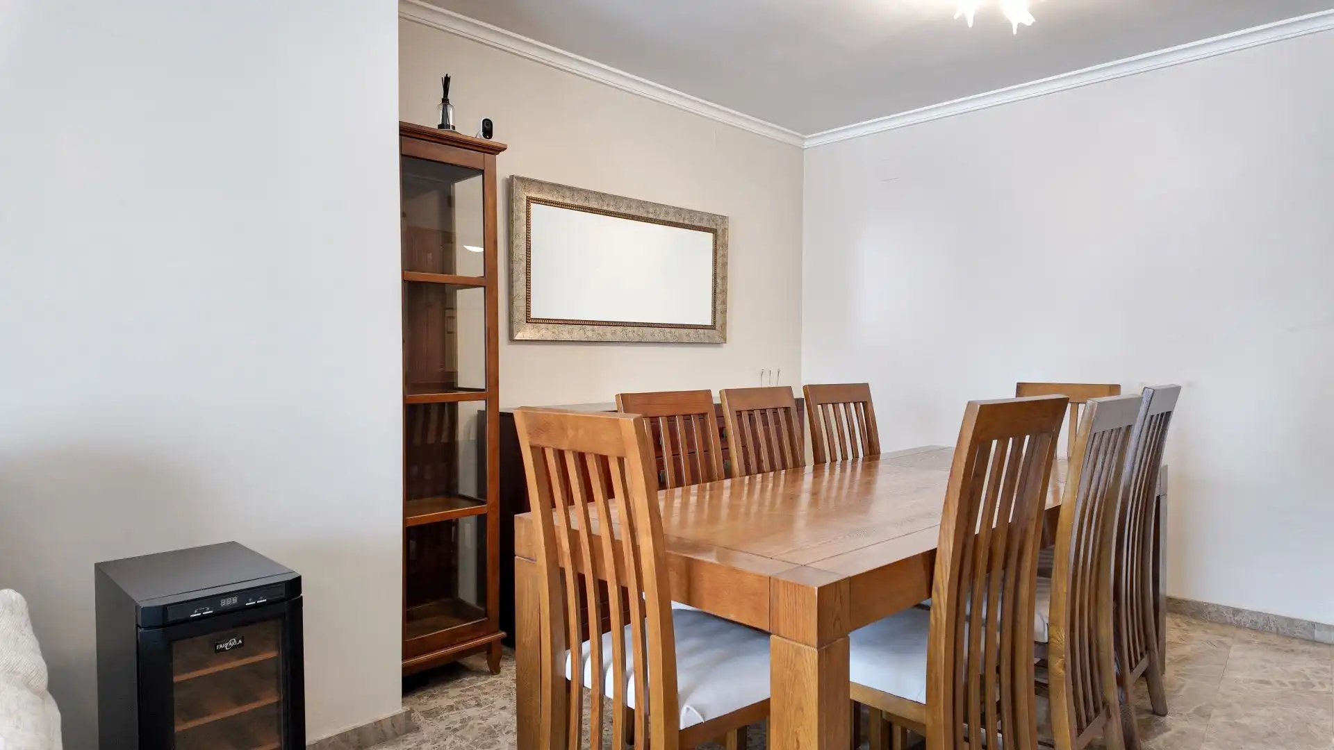 Dining room of Flat for rent in Valencia  with Air Conditioner, Heating and Terrace