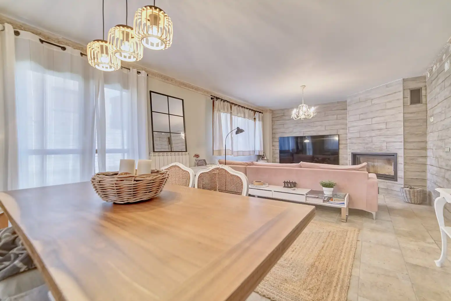 Comedor de Casa o chalet en venta en Orkoien con Calefacción, Parquet y Terraza