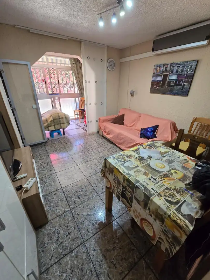 Sala d'estar de Estudi en venda en Benidorm amb Aire condicionat, Moblat i Piscina comunitària