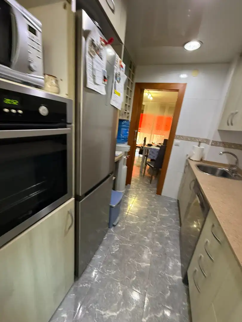 Kitchen of Flat for sale in Mataró  with Storage room, Furnished and Balcony